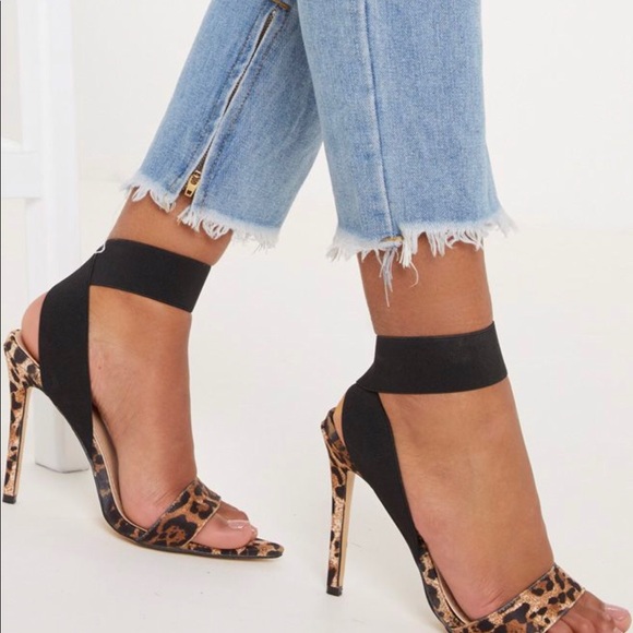 leopard print heels pretty little thing